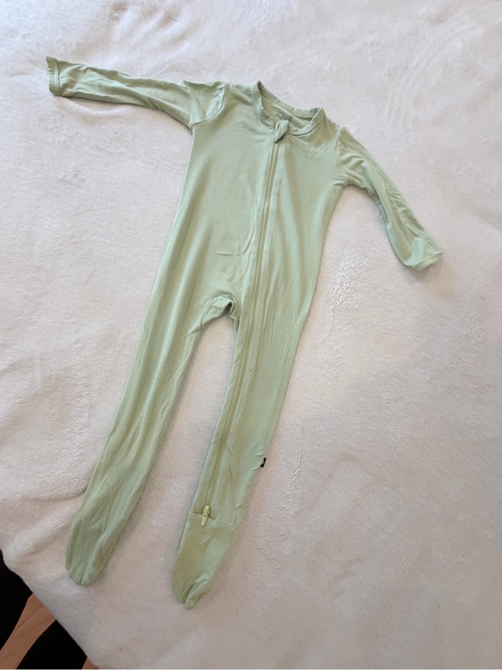 Kyte BABY Light Sage Green Footed One-Piece Pajama